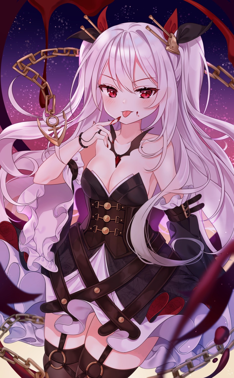 Reel Riru Azur Lane Vampire Azur Lane Cleavage No Bra